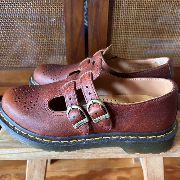 NEW Dr. Martens 8065 Mary Janes in Cashew - Picture 4 of 6